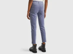 Stretch velvet chinos