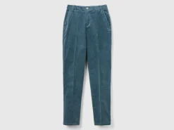 Stretch velvet chinos