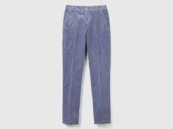Stretch velvet chinos