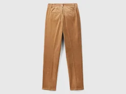 Stretch velvet chinos