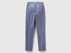 Stretch velvet chinos