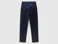 Stretch velvet chinos