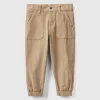 Stretch velvet trousers