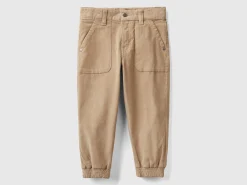 Stretch velvet trousers