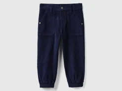 Stretch velvet trousers