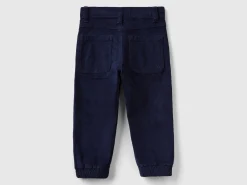 Stretch velvet trousers