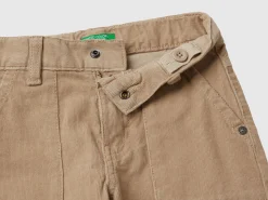Stretch velvet trousers