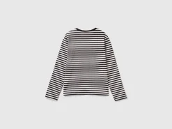 Striped black and white Wednesday Addams t-shirt