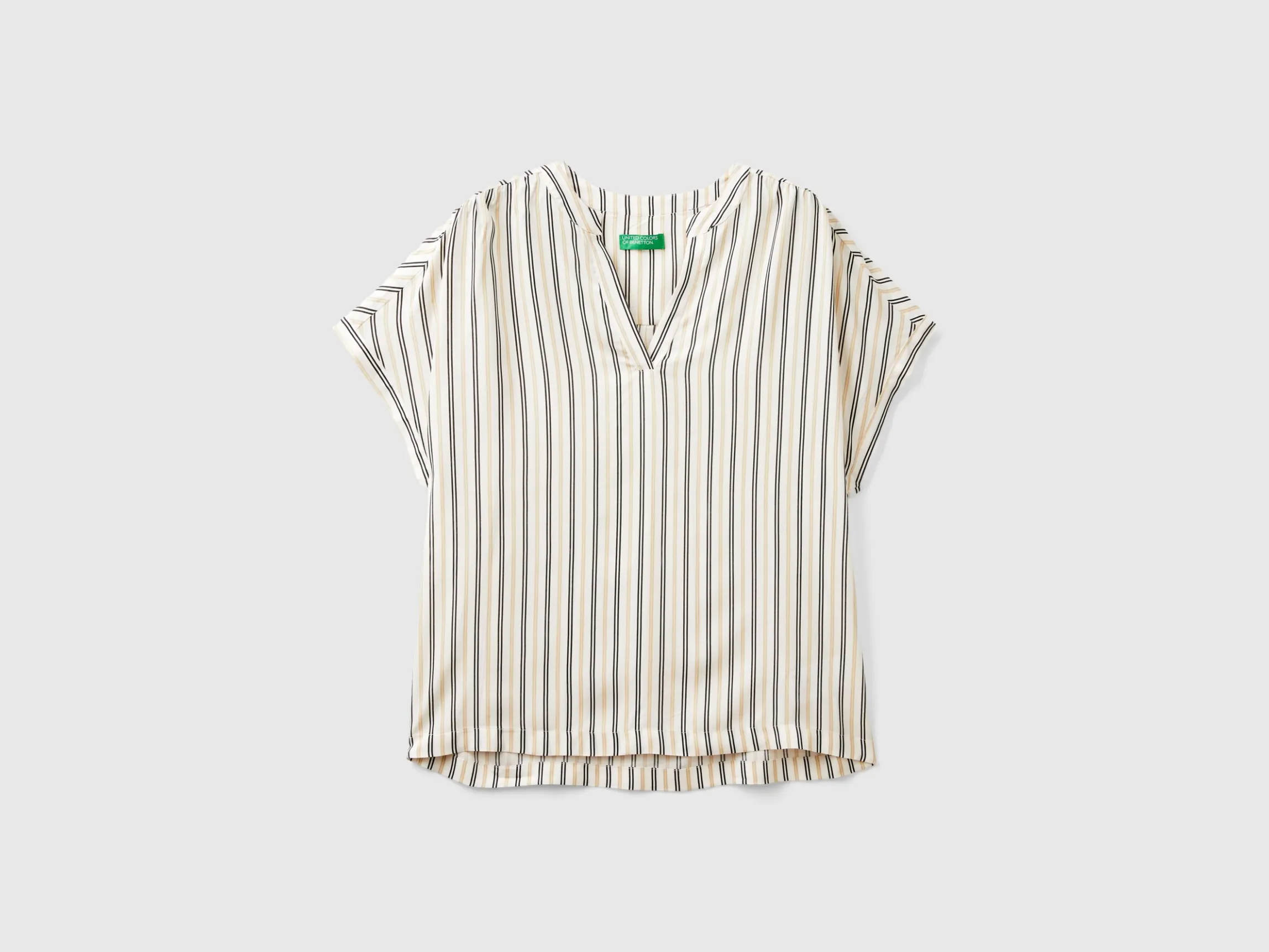 Striped blouse in pure viscose