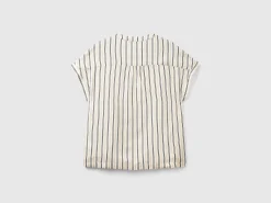 Striped blouse in pure viscose
