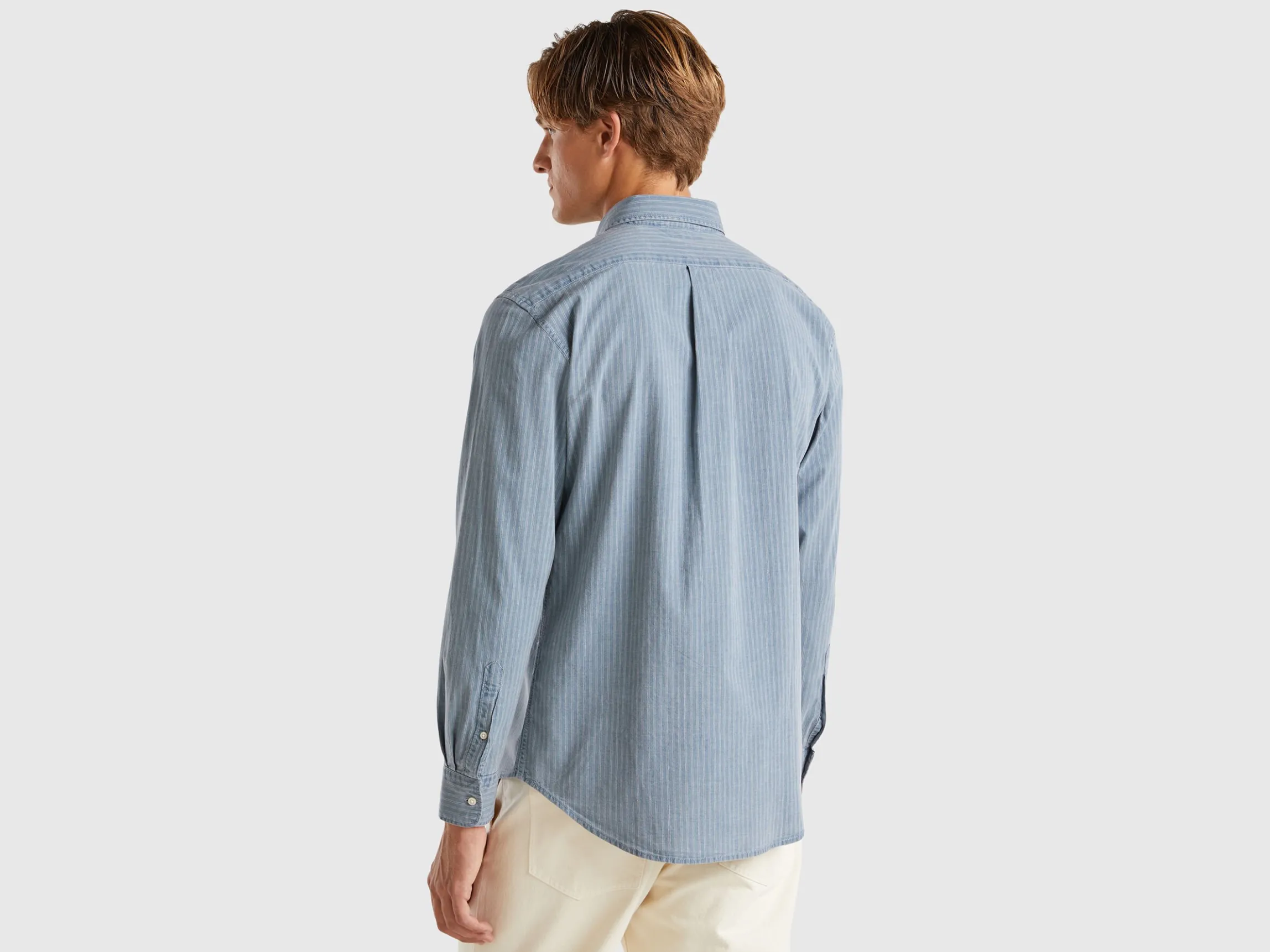 Striped button down shirt