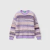 Striped jacquard sweater