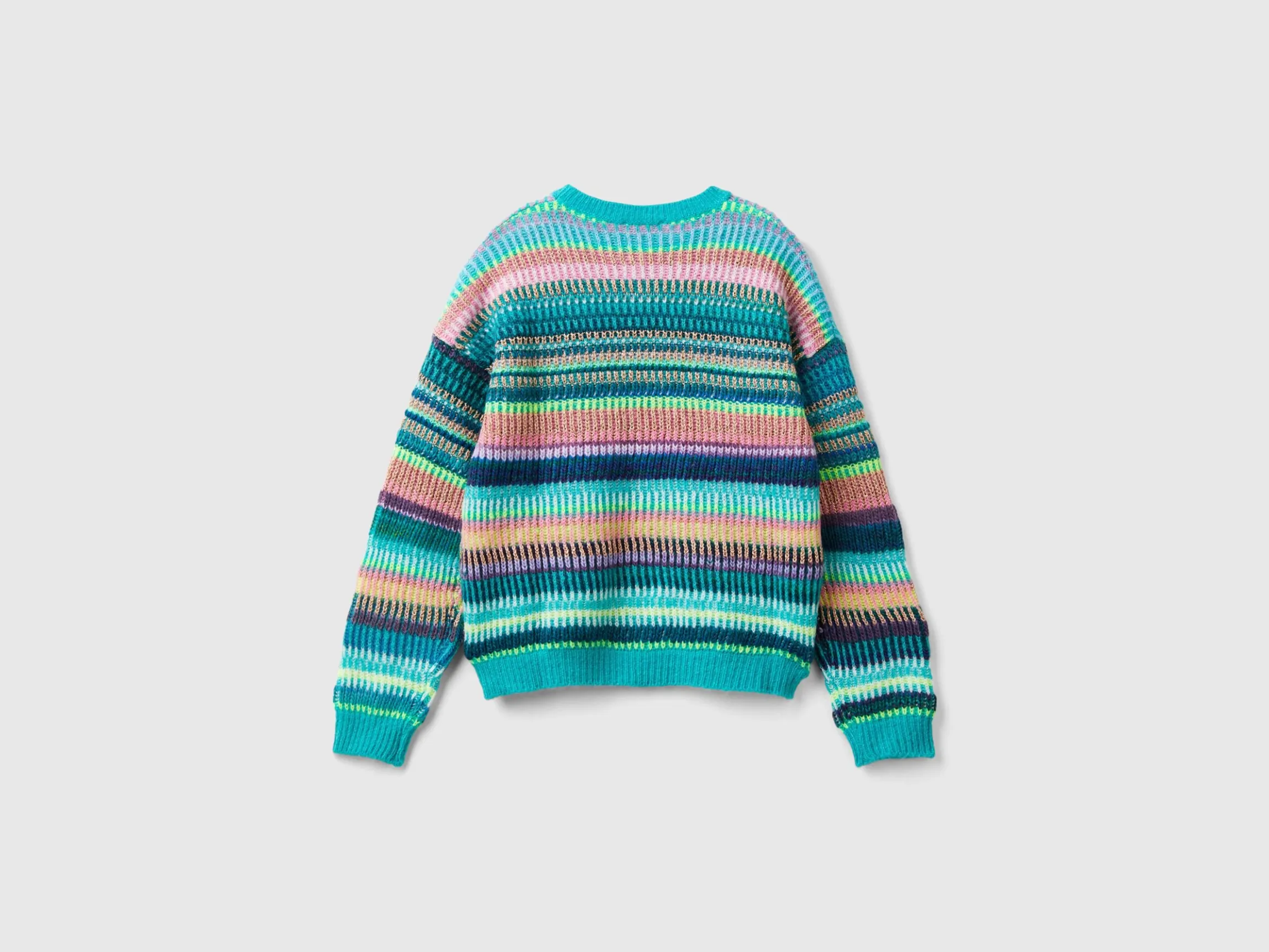 Striped jacquard sweater
