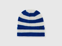 Striped knit hat
