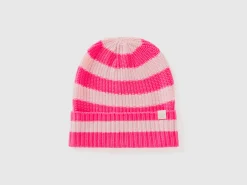 Striped knit hat