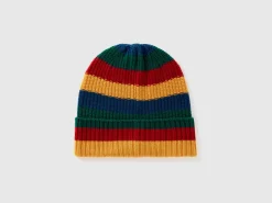 Striped knit hat