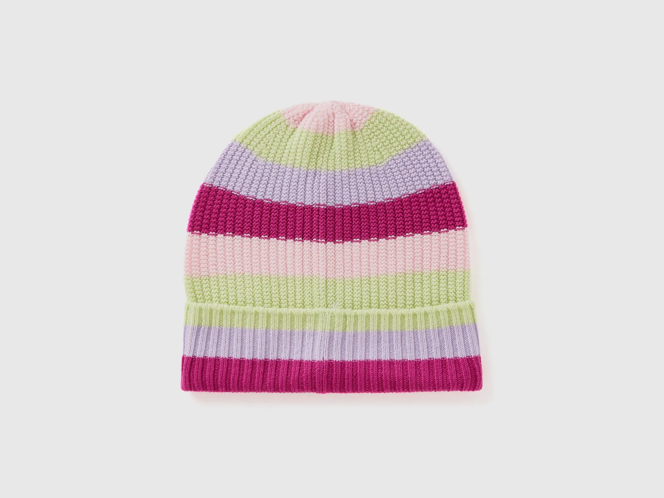Striped knit hat