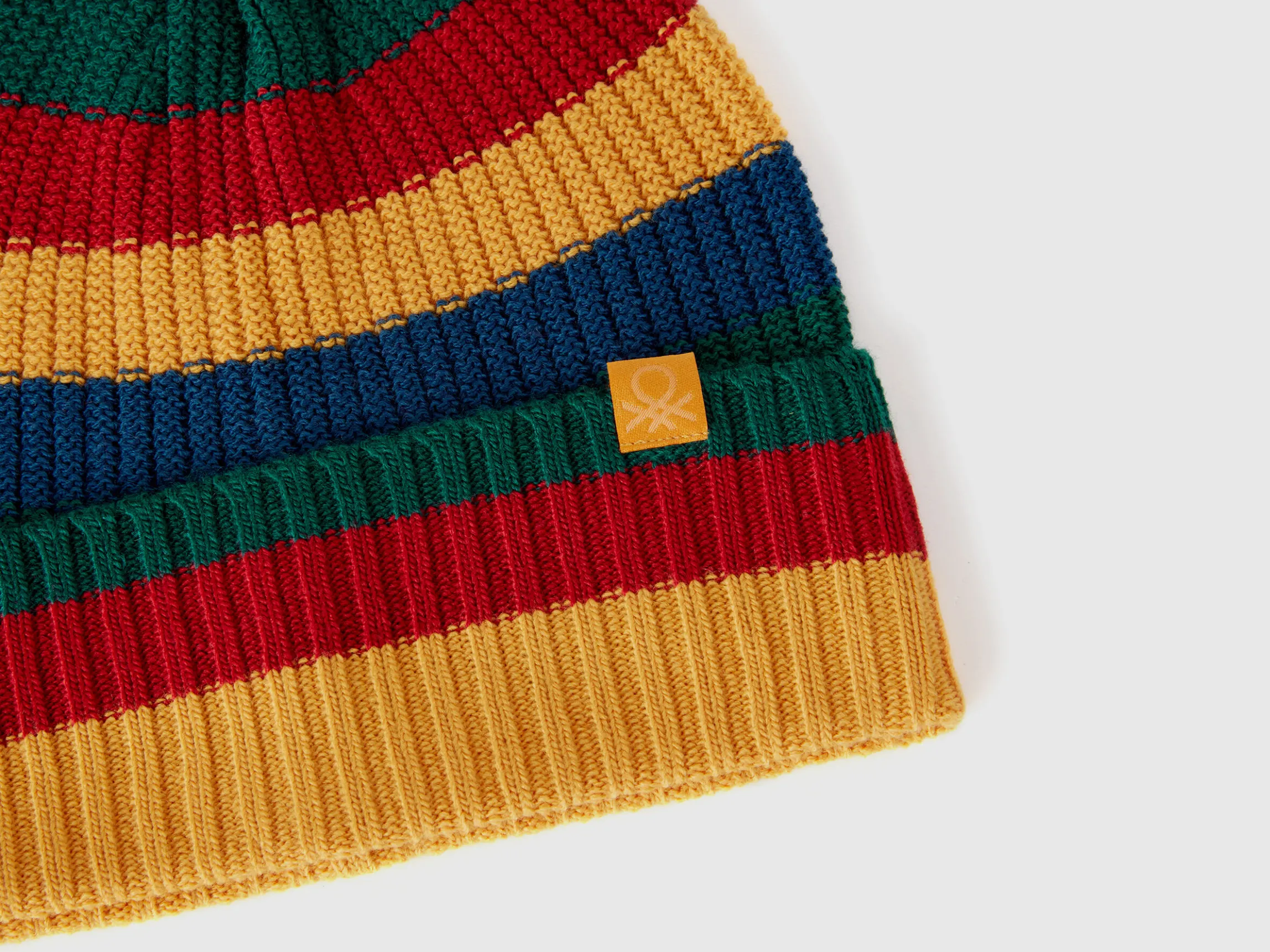 Striped knit hat
