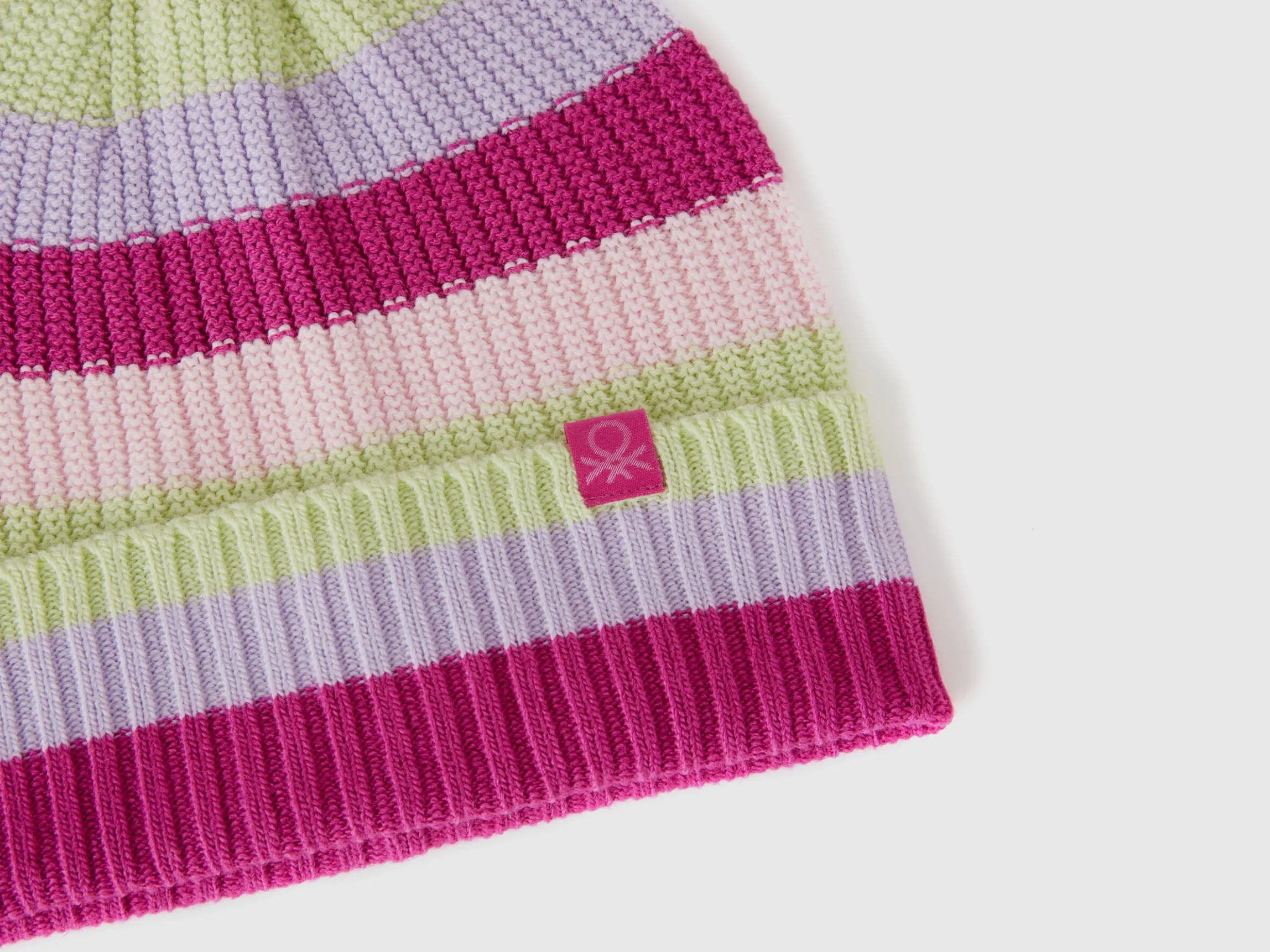 Striped knit hat
