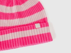 Striped knit hat