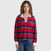 Striped polo in pure cotton