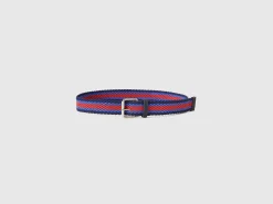 Striped ribbon belt