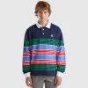 Striped rugby polo