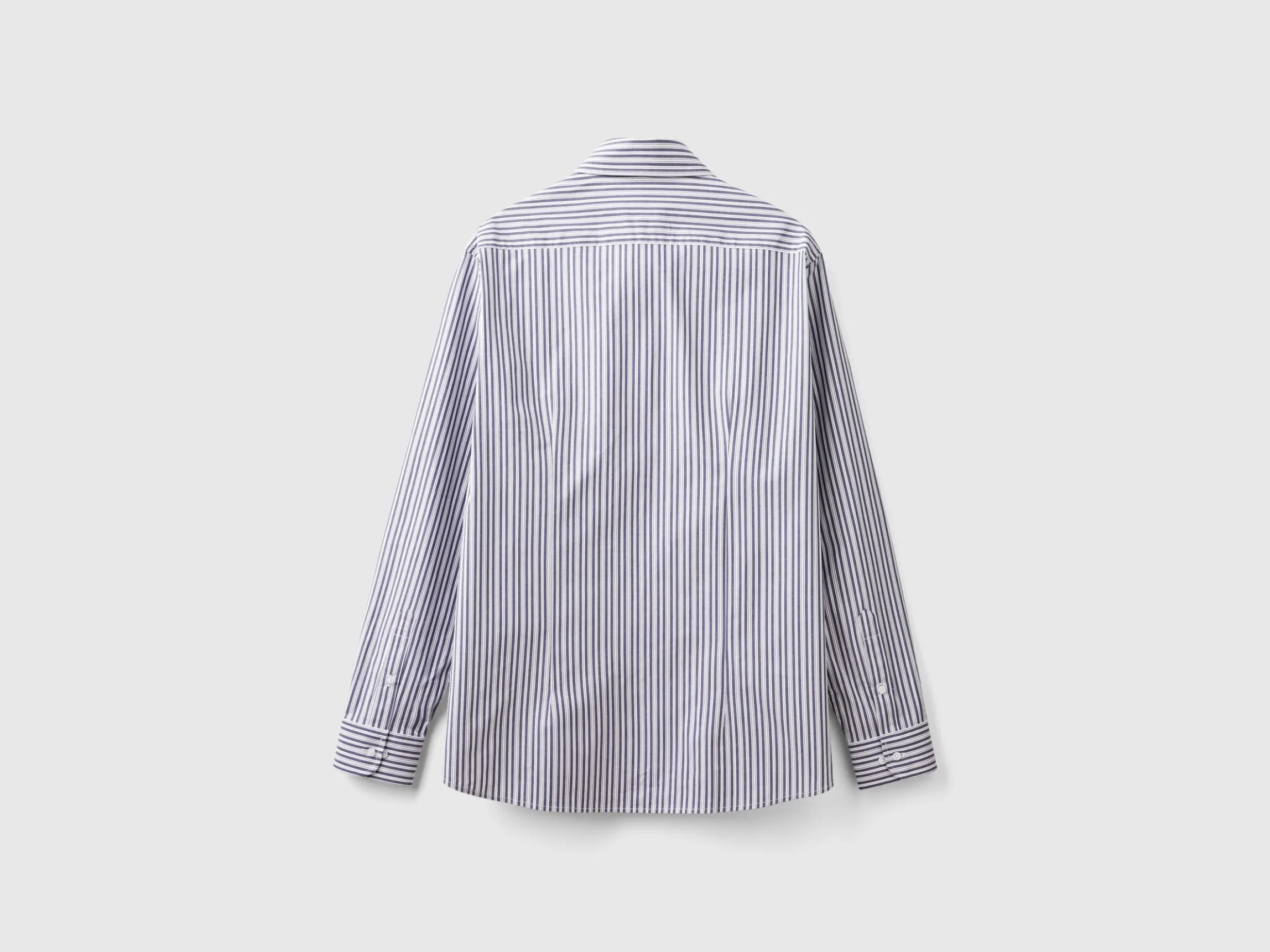 Striped shirt in stretch cotton