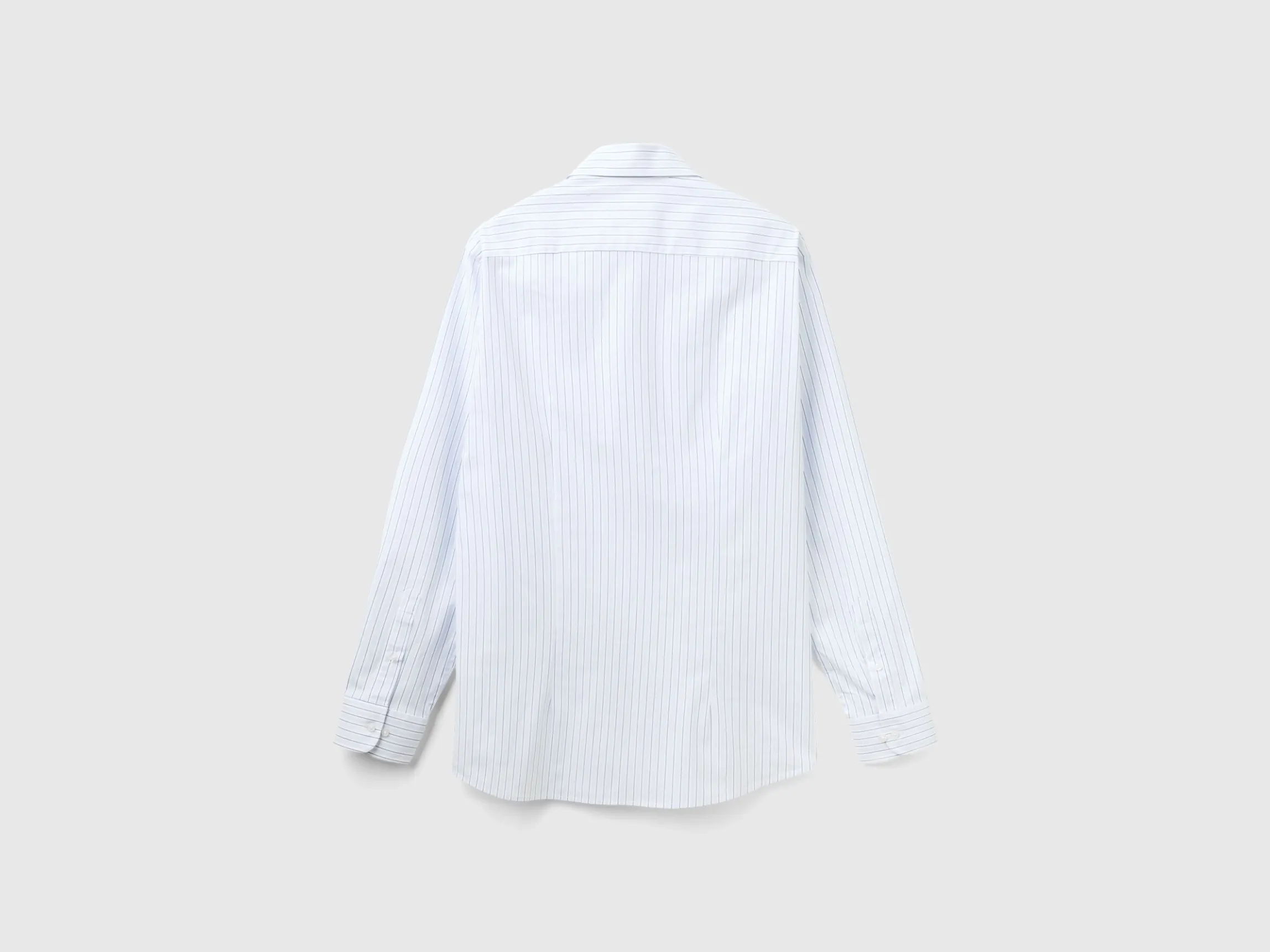 Striped shirt in stretch cotton