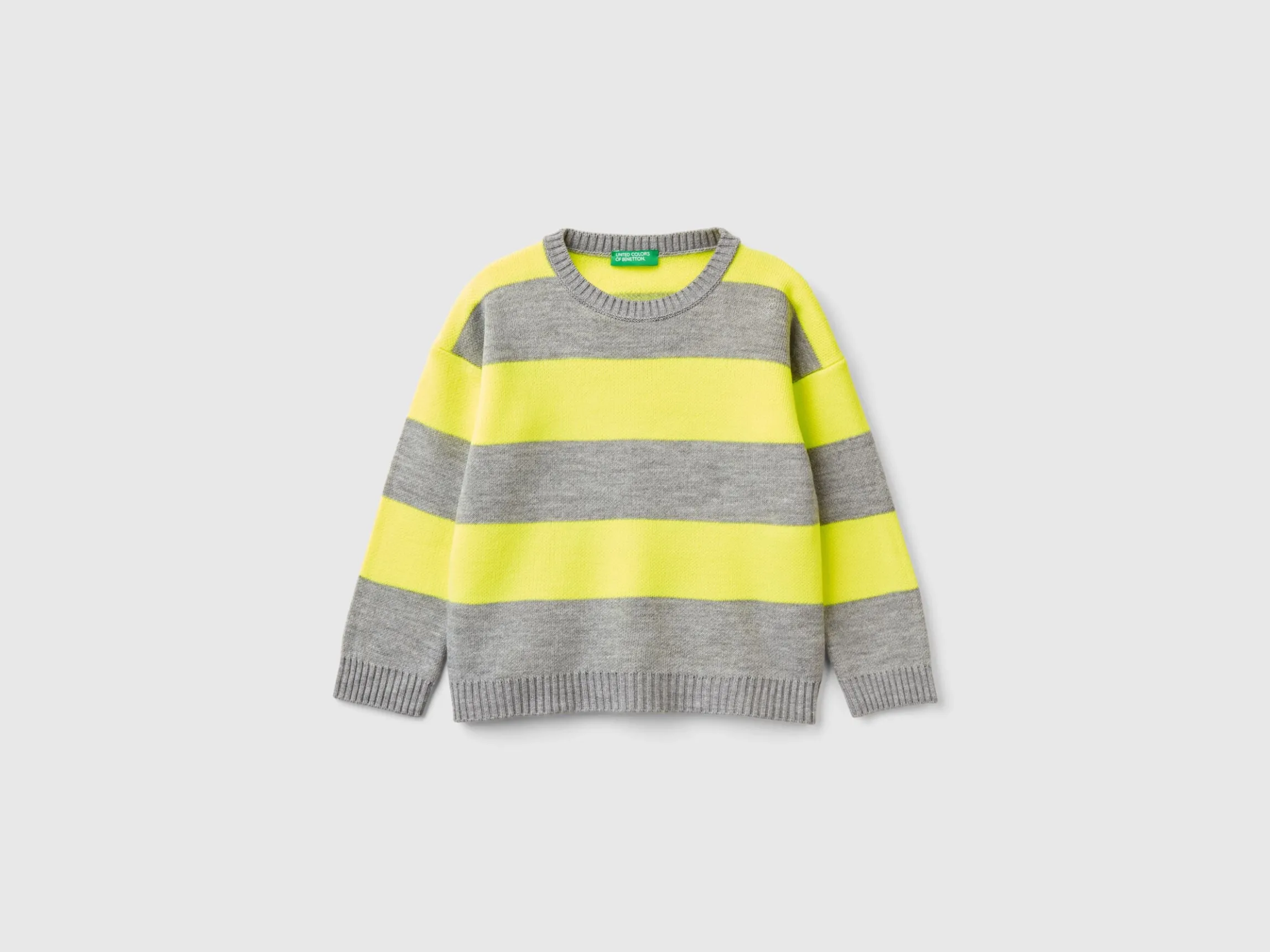 Striped shirt with skateboard graphics