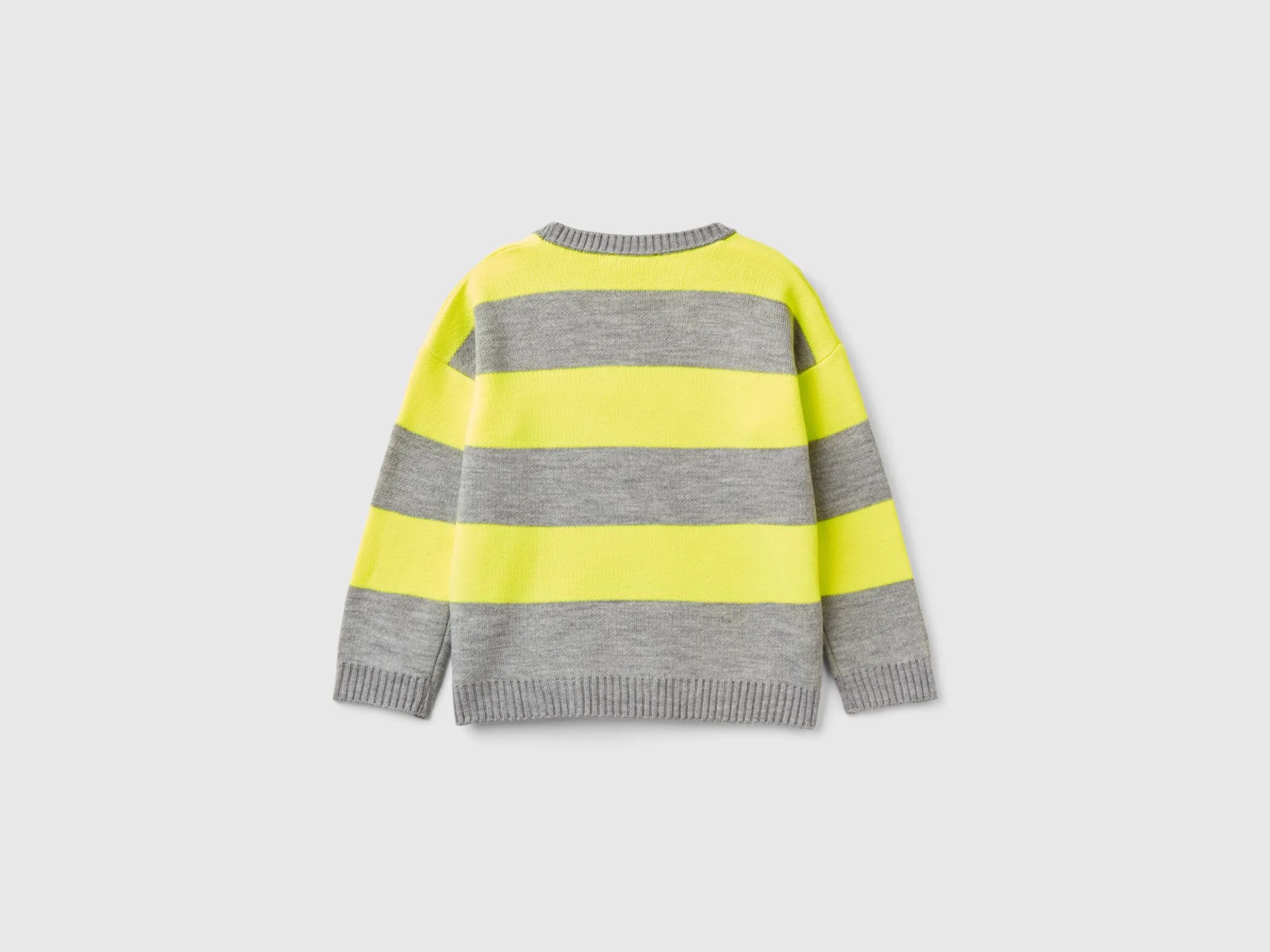 Striped shirt with skateboard graphics