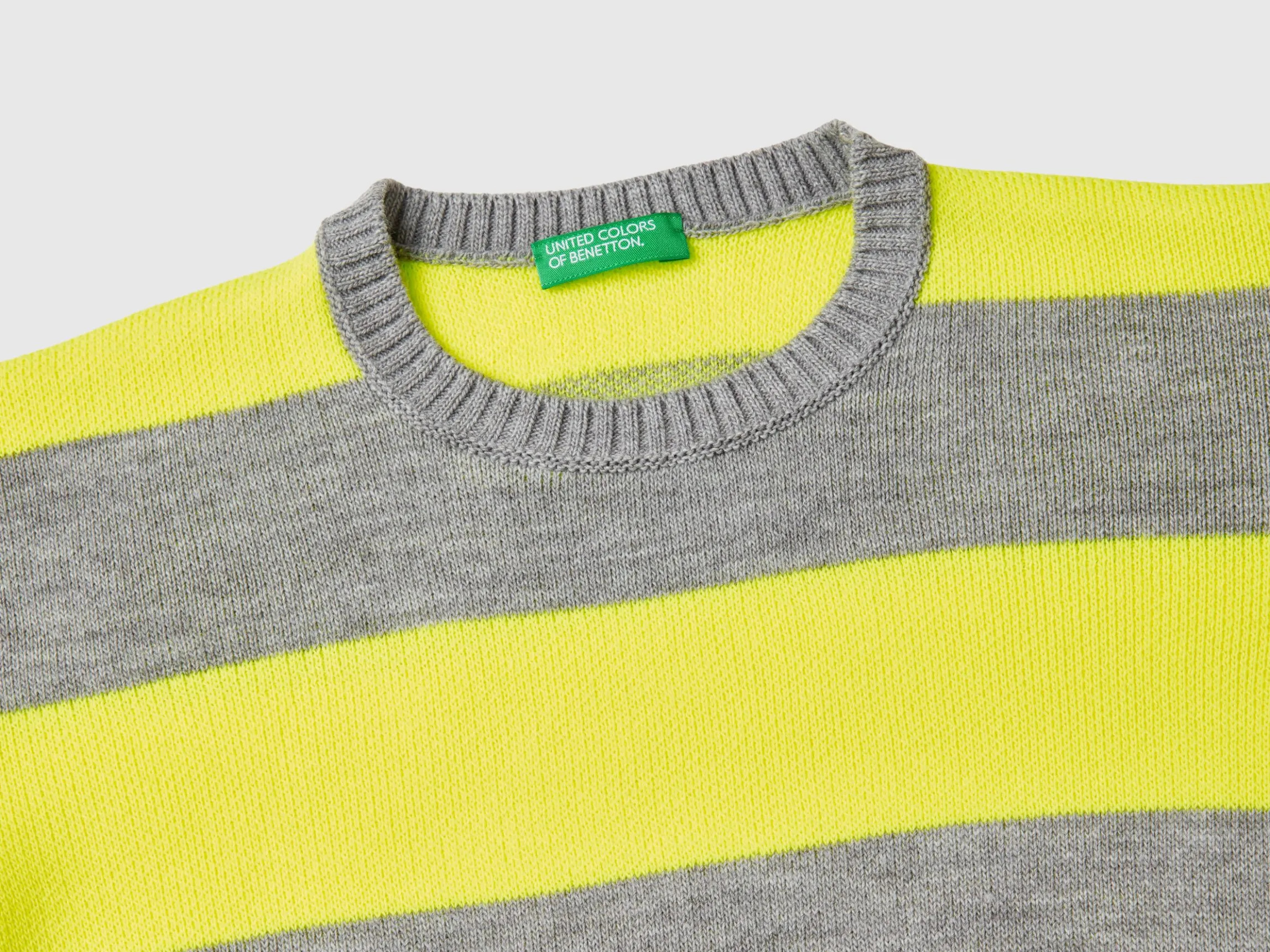 Striped shirt with skateboard graphics