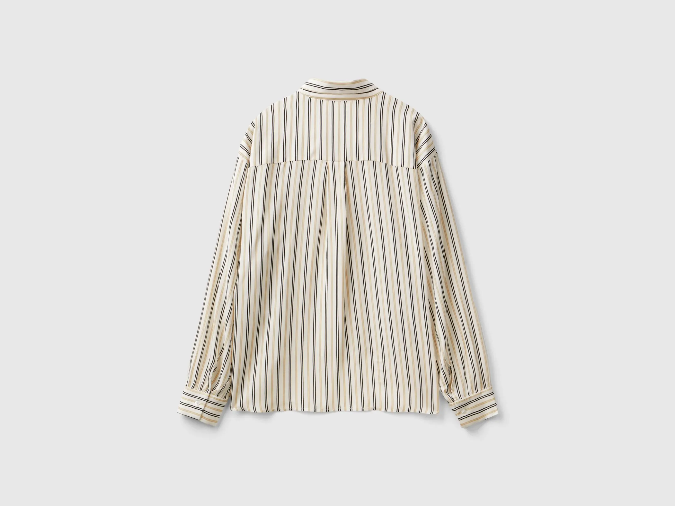 Striped shirt with V-neck