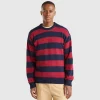 Striped sweater in wool blend