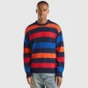 Striped sweater in wool blend