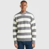 Striped sweater in wool blend