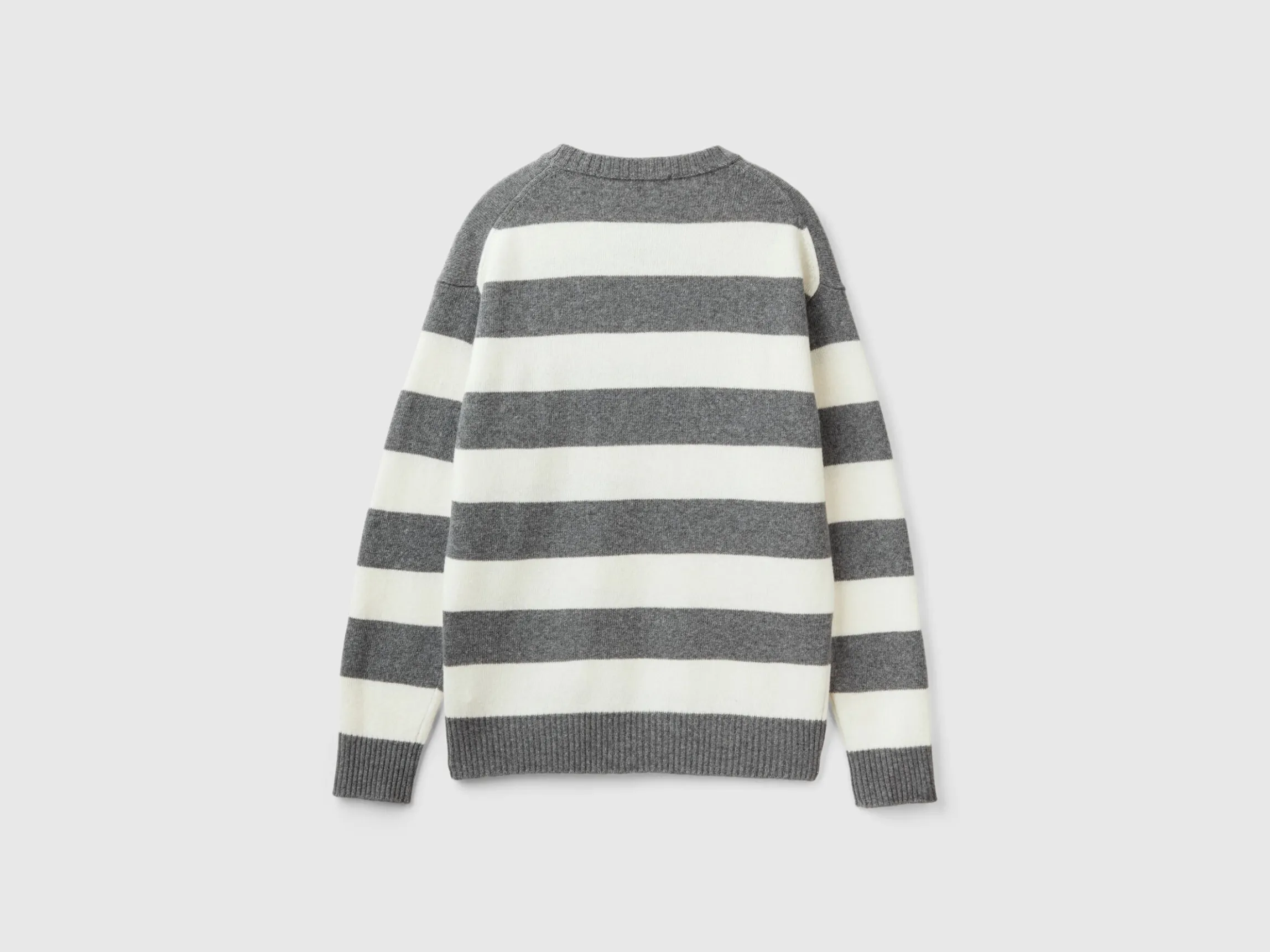 Striped sweater in wool blend