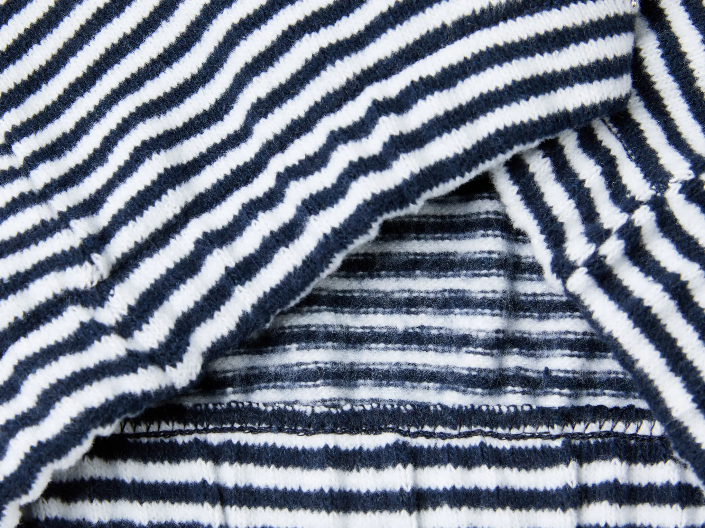 Striped sweatshirt in recycled cotton blend