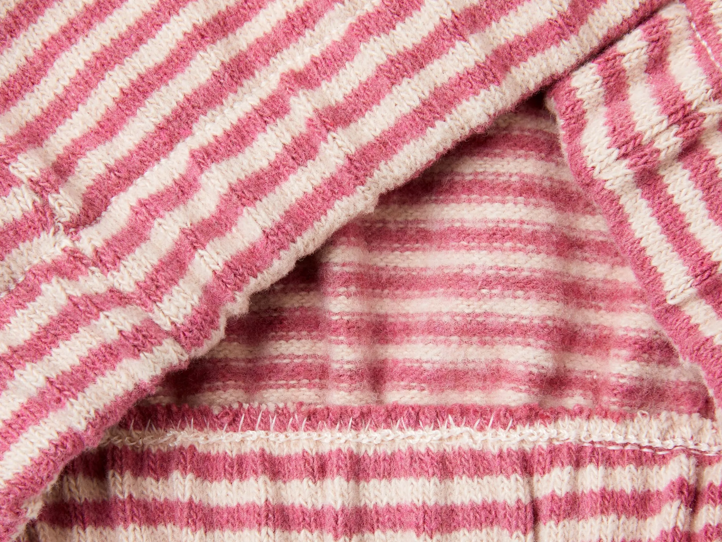 Striped sweatshirt in recycled cotton blend