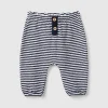 Striped trousers in a recycled cotton blend