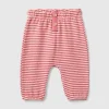 Striped trousers in a recycled cotton blend