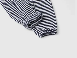 Striped trousers in a recycled cotton blend