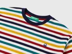 Striped t-shirt in 100% cotton