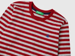 Striped t-shirt in 100% cotton