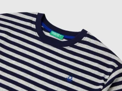 Striped t-shirt in 100% cotton