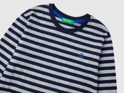 Striped t-shirt in 100% cotton