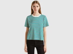 Striped t-shirt in warm cotton