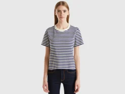 Striped t-shirt in warm cotton