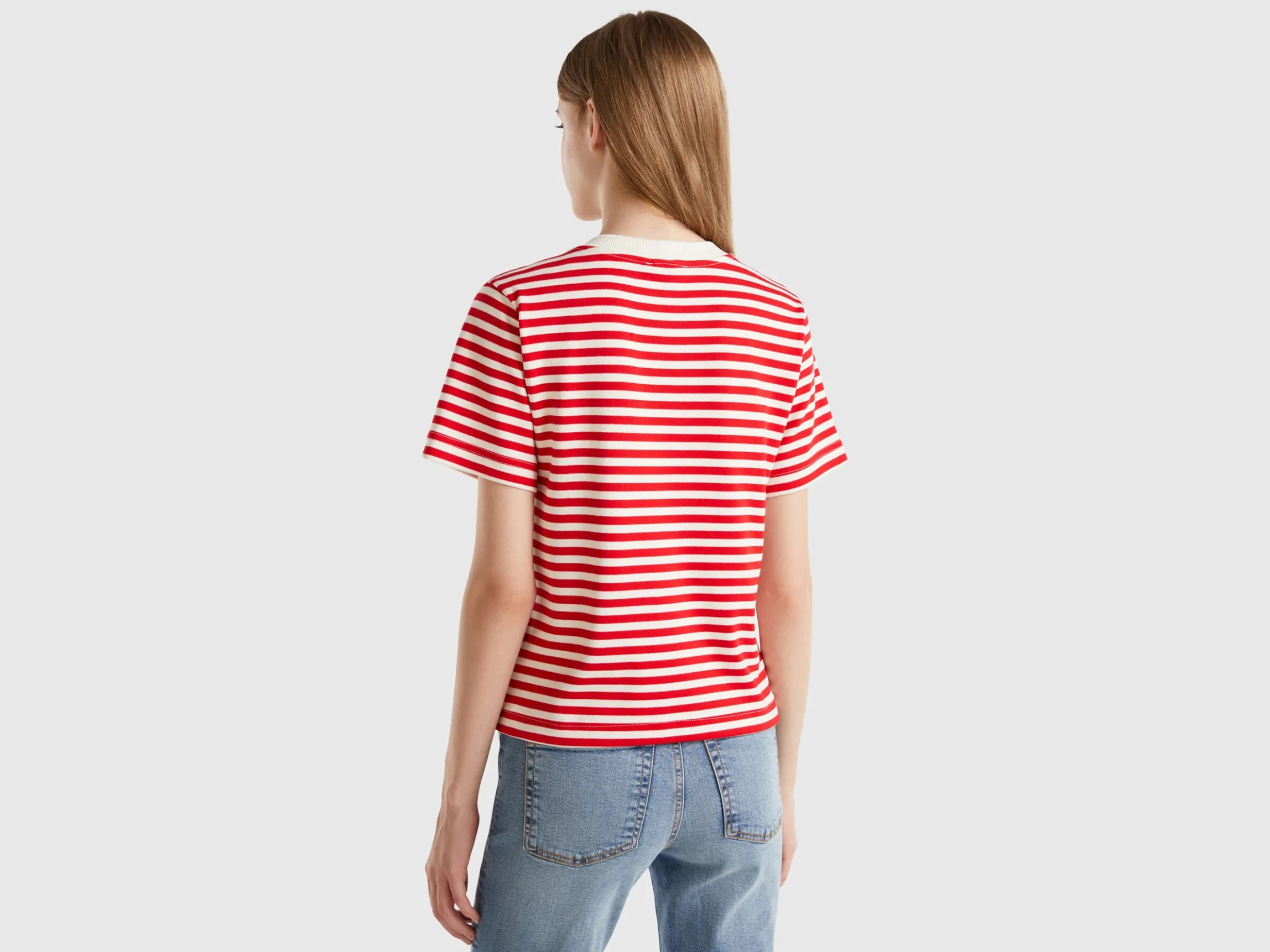 Striped t-shirt in warm cotton
