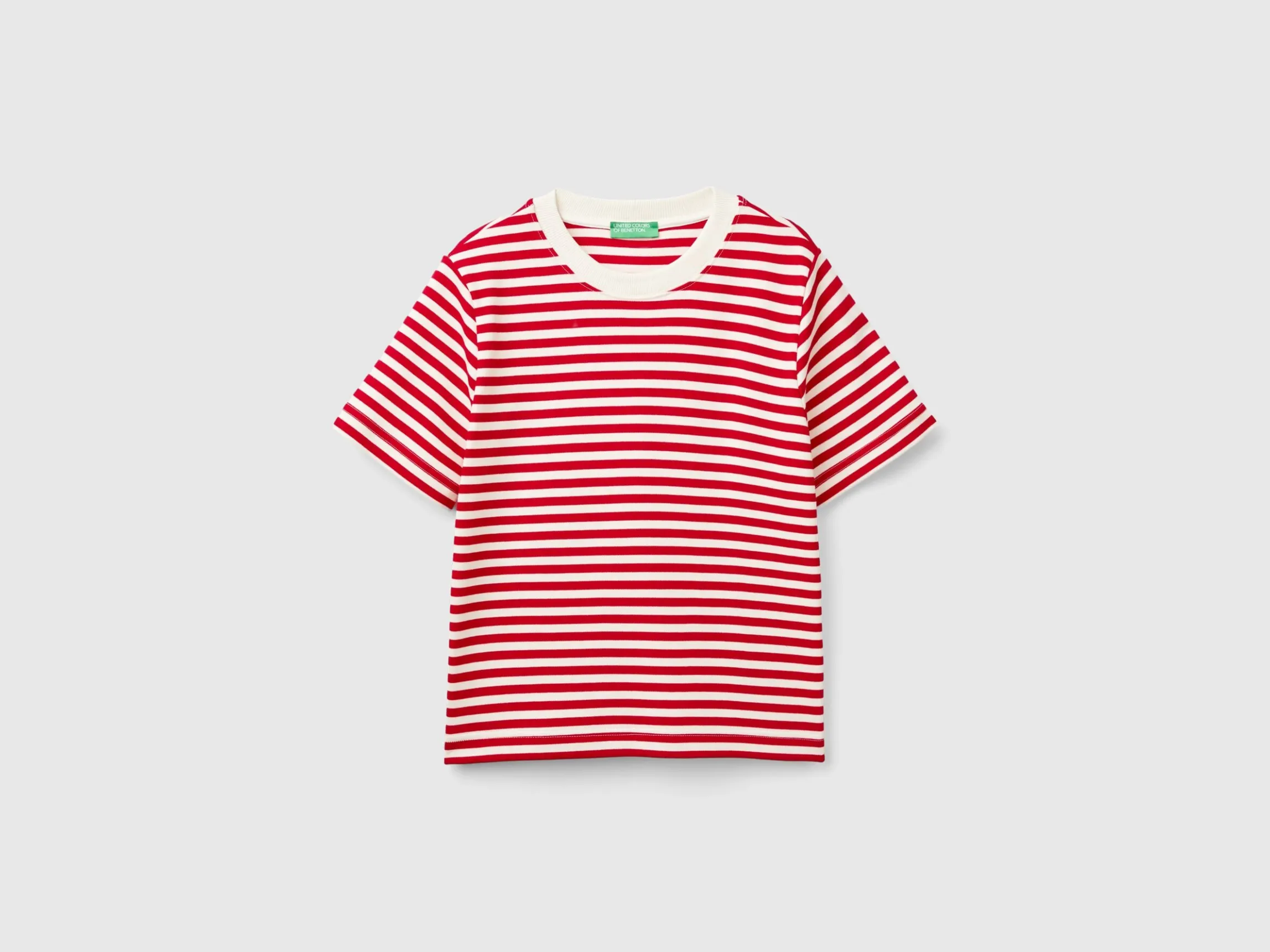 Striped t-shirt in warm cotton